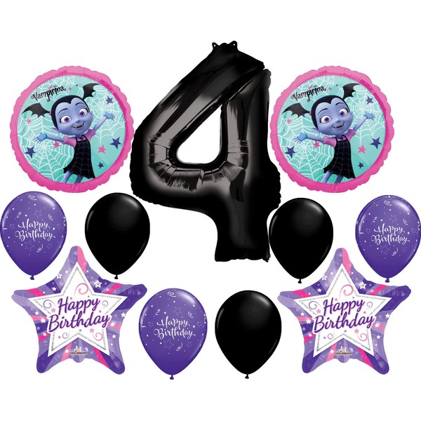 Vampirina Vampire Girl 4th Birthday Party Balloons Decoration Supplies Fourth