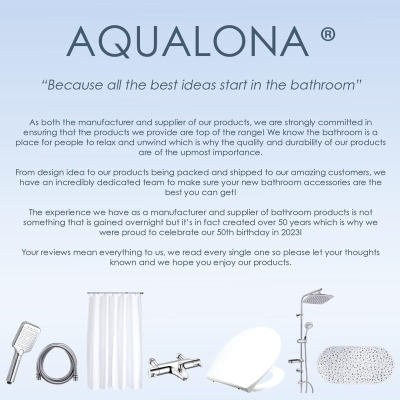 AQUALONA® Luxury Bath Mat, Anti-Mould Non-Slip – PVC, Machine Washable.
