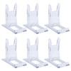 Rumyve 6Pcs Acrylic Display Stands,Adjustable Clear Plate Display Stands,Multifunctional Easel