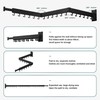 BOQORAD Clothes Drying Rack Wall Mounted,Extending Laundry Rack Wall Mount,Collapsible