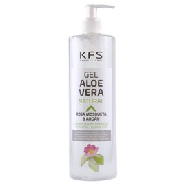 Pure Natural Aloe Vera Gel with Rosehip Oil and Argan Oil 200 ml Instant Absorption and Pleasant Non-Greasy Texture Nourishes, Moisturises, Refreshes and Nourishes Your Skin. After Sun. KFS PROFESSION