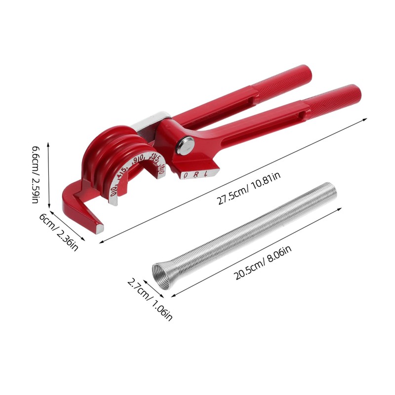 Tofficu Handheld Tube Bender Set Slot Manual Pipes Bending Tools