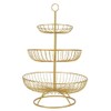 3-Tier Countertop Fruit Basket Bowl Storage Decorative Tabletop Bowl Stand