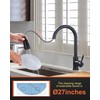 Bronze Kitchen Faucet with Sprayer, WOWOW Stainless Steel Kitchen Sink