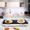 CHEFJOY Electric Warming Tray, Food Warmer w/Large Hot Plates &