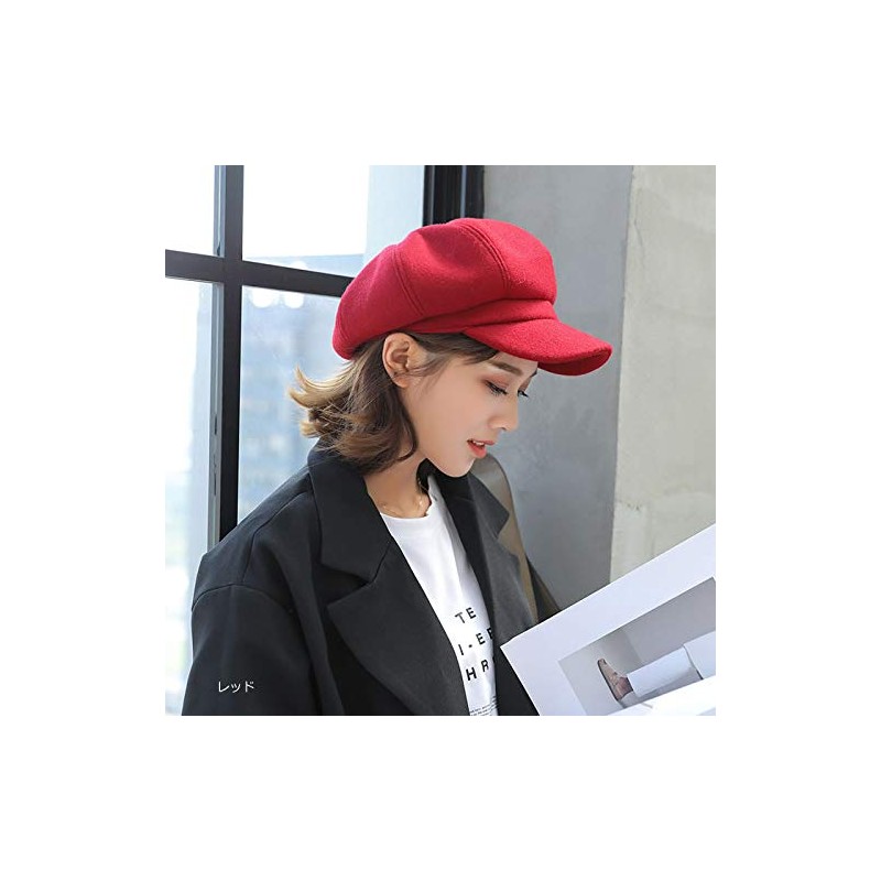 AMgrocery Women's Cap, 30% Wool Blend, Size Adjustable, Brim, Stylish,