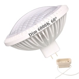 Kapata Par64 LED Bulb Dimmable Daylight White 6000K MFL Medium Angle 4200LM 500W Halogen Equivalent 120V GX16D Socket, Pack of 1