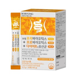 Boryeong Prebiotics Probiotics Diet Lactobacillus 30 sachets, 1 pack / 보령 프리바이오틱스 프로바이오틱스 다이어트 유산균 30포, 1개