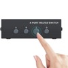 Dsdhuf RS232 Switch 4 in 1 Out RS232 Serial DB9