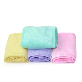 ANCLLO Spa Face Headband Terry Towelling Hair Bands, Cotton Make Up Hair Band Adjustable Headband with Velcro Closure, Mickle Head, Terry Towel, Adjustable, Towel for Face Washing, Shower, Pack of 5