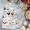 A-Z Chicken Dish Towel - Funny Chickens Gift For Lover