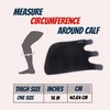Wonder Care Calf Compression Sleeve, Adjustable Support Brace with 3