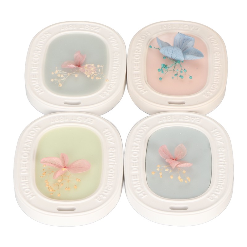 4PCS Set Wardrobe Aromatherapy Wax Tablets Long Lasting Floral Scent