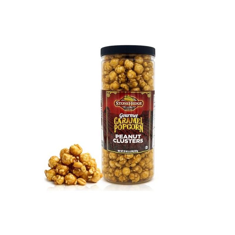 Stonehedge Farms Gourmet Peanut Caramel Popcorn Clusters | 20 oz