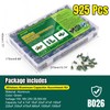 BEEYUIHF 925Pcs 36Values Aluminum Electrolytic Capacitor Assortment Kit Lowesr Capacitors