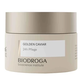 BIODROGA Bioscience Institute Golden Caviar, 24h care, 2 x 50 ml, anti-ageing face care, skin care with caviar extract, reduces lines, gives energy and strengthens resistance