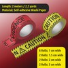 Unsolved Case Files Caution Tape Set – 12 Rolls for