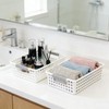 4 Pack Small Plastic Storage Baskets for Organizing, Stackable Bins