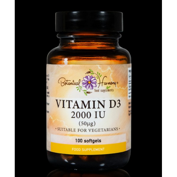 BOTANICAL HARMONY VITAMIN D3 2000IU 100SOFTGELS