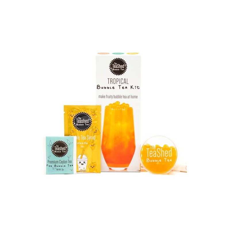 Tropical Bubble Tea Kit | Fruit Boba Tea Set Includes
