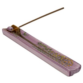 Wicca Sacred Symbols Celtic Tree of Life Yggdrasil Ceramic Long Incense Holder