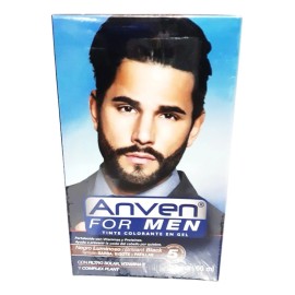 Tinte Para Caballero Tono Negro Anven For Men 5 Min