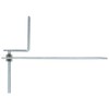 SPARES2GO Gutter Rise & Fall Bracket Universal Galvanised Steel Adjustable