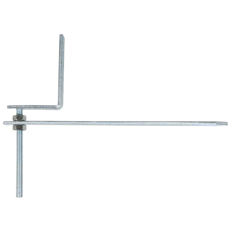 SPARES2GO Gutter Rise & Fall Bracket Universal Galvanised Steel Adjustable