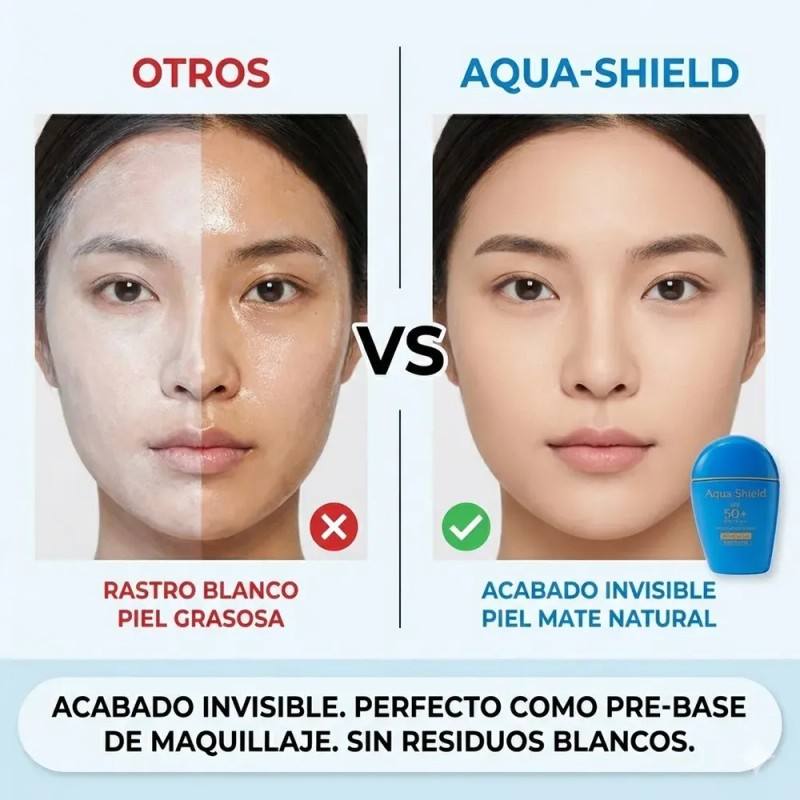 Protector Solar Aqua-shield Fps 50+ Invisible Toque Seco