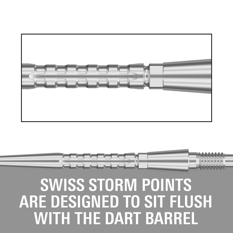 Target Darts Swiss Point Storm Dart Tips, Surge (Pack of