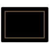 Pimpernel Set Of 4 Classic Black Placemats - 452428 /