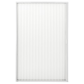 RecPro RV Pleated Folding Shower Door and Frame | Sliding, Retractable, Wrinkle Free (White, 48" x 67")