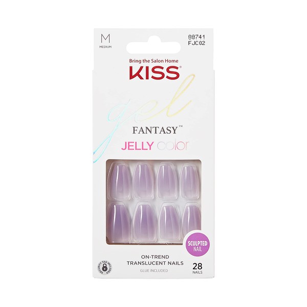 KISS Jelly Fantasy False Nails - Quince Jelly - 28 Nails