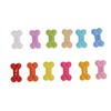 1000Pcs Dog Bone Buttons Bright Vivid Colors Cute Dog Bone