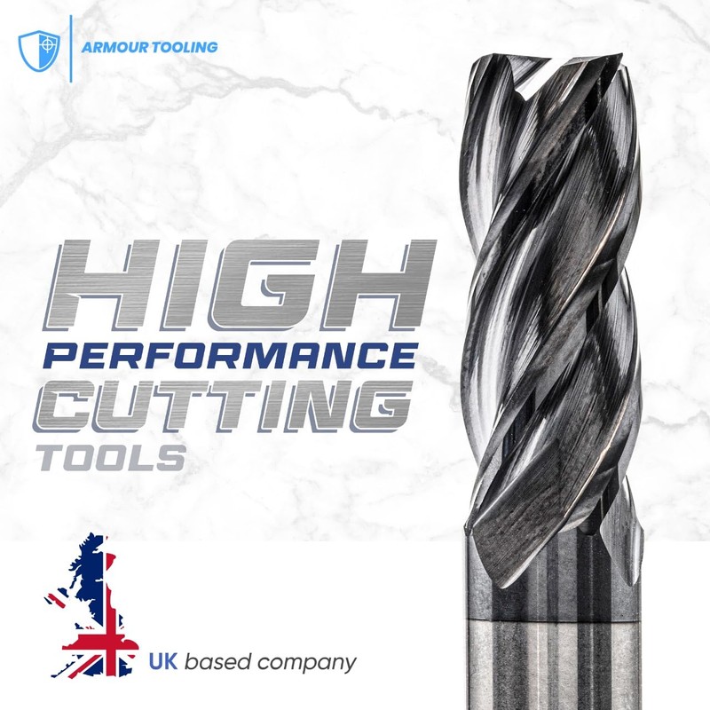ARMOUR TOOLING – 10mm Tungsten Carbide End mill - 4
