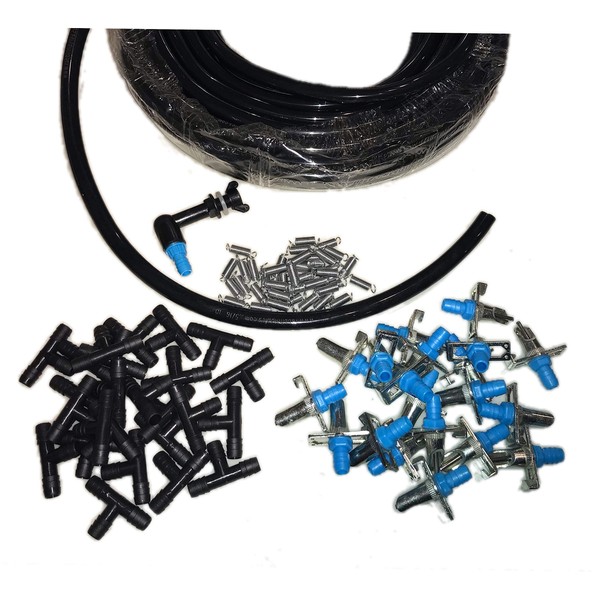 Rabbitnipples.com Blue Barb Rabbit Nipple Gravity Feed Starter Kit