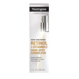 Neutrogena Rapid Tone Repair Retinol + Vitamina C Corrector de Manchas Oscuras Suero Facial, Corrector Diario de Manchas Oscuras Antiarrugas para Ilum