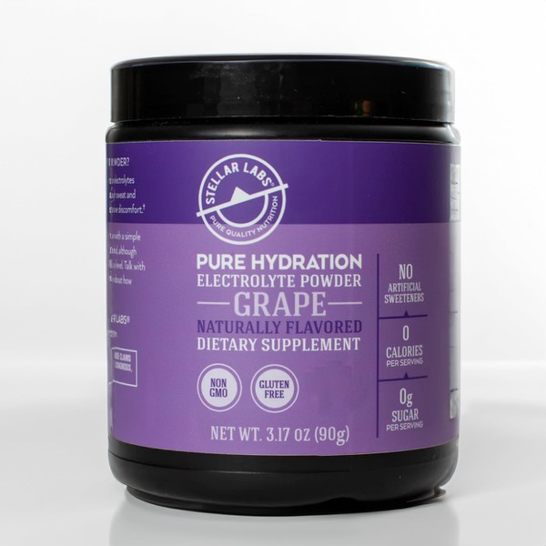 Stellar Labs Electrolyte Powder No Sugar | Low FODMAP Hydration