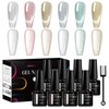 MEET ACROSS Magnetic Cat Eye Gel Polish - Long-Lasting, Multi-Color