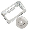 CHEDA Rear License Plate Bezel Housing Frame Chrome Compatible with