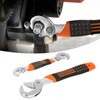 2Pcs/Set Adjustable Quick Open Wrench Multi Function Non Slip Grip