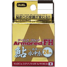 Duel H4135-GYB PE Line No. 0.1, Armored FH Sweetfish Underwater Thread, No. 0.1 ft (24 m), GYB Golden Yellow + Blue Sweetfish