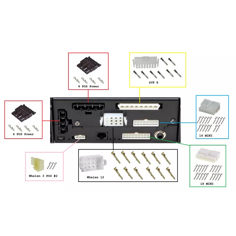 Whelen CenCom Carbide Controller Amplifier Plug & Pin Complete Kit