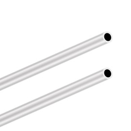 LAVMHAB 6063 Aluminum Tube 14mm OD x 2.0mm Wall Thickness 300mm Length, Aluminum Round Tubing Seamless Straight Pipes (2pcs)