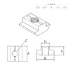 Stainless Steel Slot Nut Heavy Sliding Nut M8 Slot 8