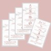 Brow Tint Aftercare Instruction Cards | 50 Pack | Physical