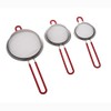 3Pcs Fine Mesh Strainers,Stainless Steel Double Mesh Food Strainers with