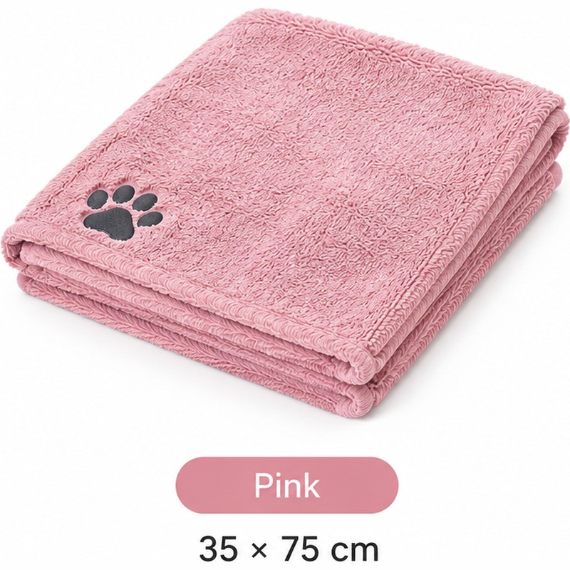 Pet Bath Towel for Dogs & Cats – Soft Microfiber,