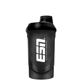 ESN Shaker, Black, 600 ml, Leak-Proof, Shaker with Measuring Scale for Easy Dosing, BPA & DEHP Free