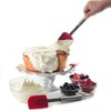 Norpro 3 Piece Silicone/Stainless Steel Kitchen Spatula Set - Red,